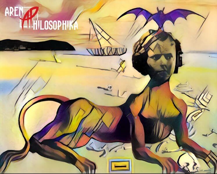 Sfinge di AI style transfer